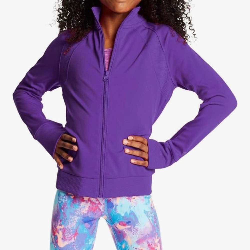 C9 Champion Girls' Cardio Jacket, Bright Plum